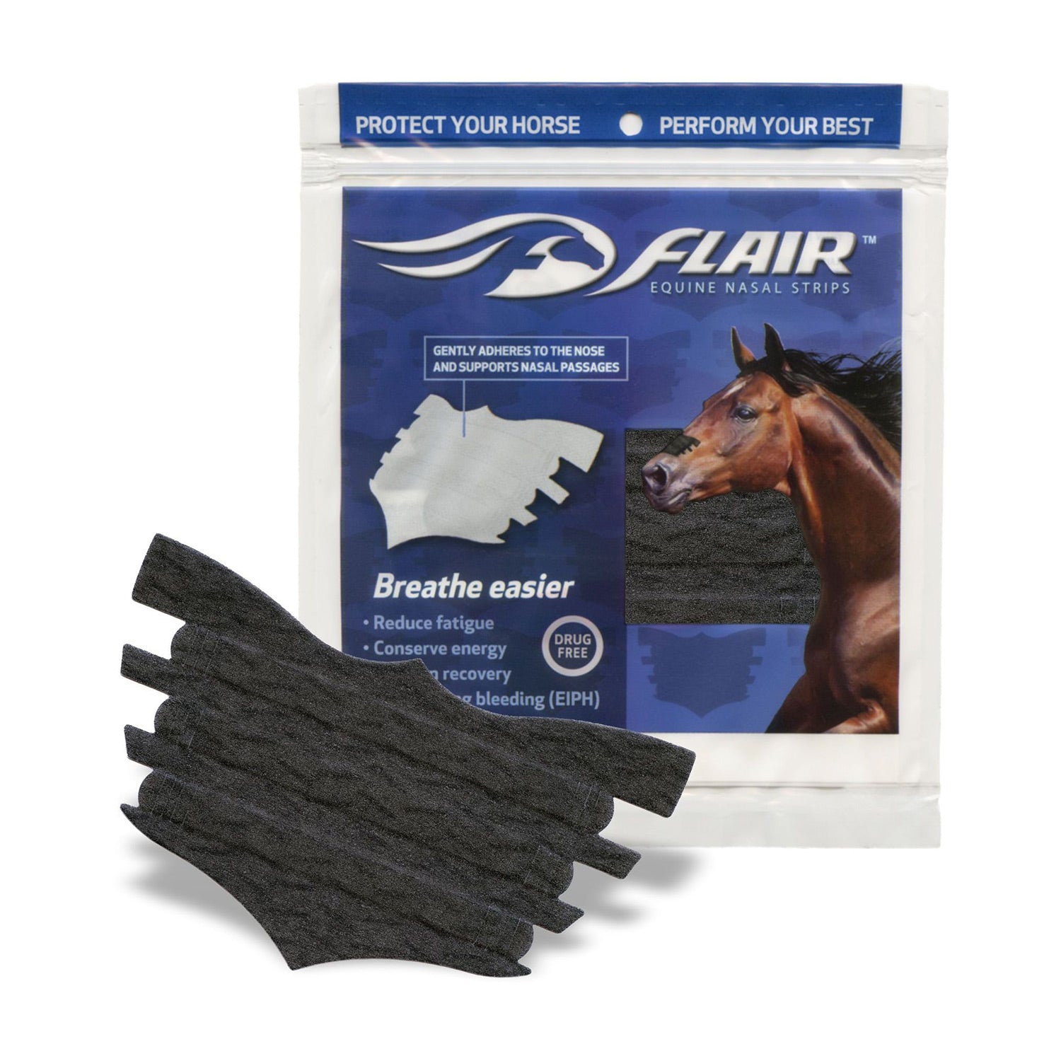 Flair Horse Nasal Strips~Respiratory Aid~Easy Breathing Recovery ~ Self Adhesive 