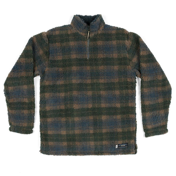 plaid sherpa pullover