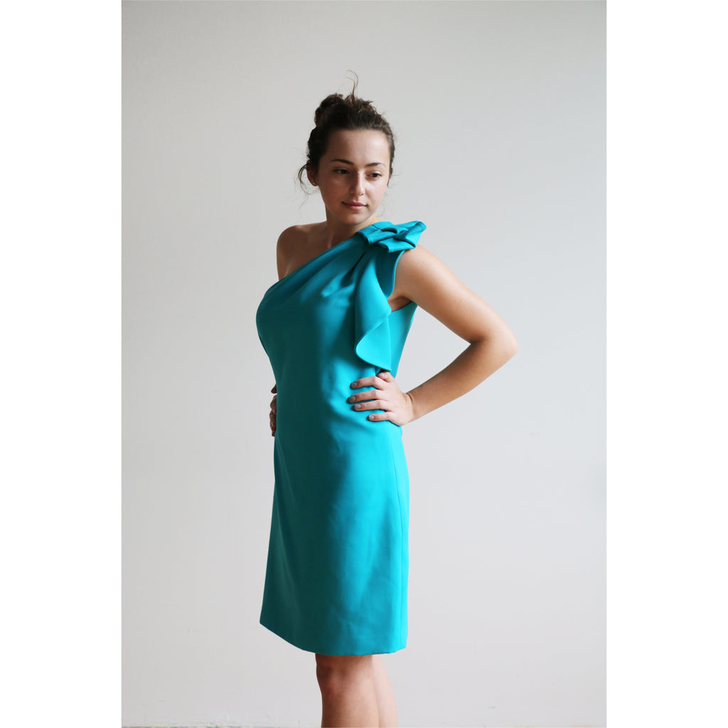 one shoulder shift dress