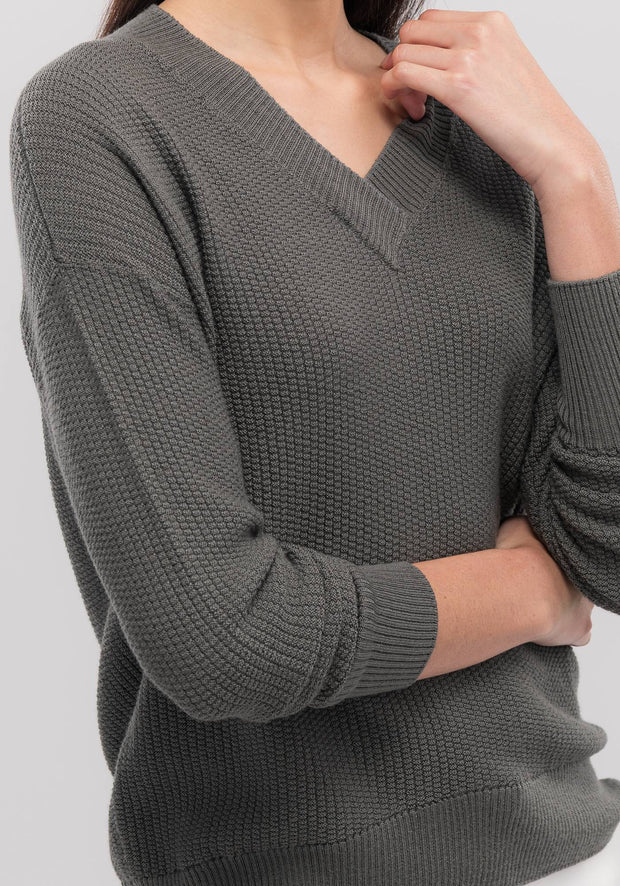 Womens Leora V Sweater