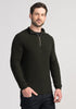 Mens Cassum Half Zip Sweater - Turtle