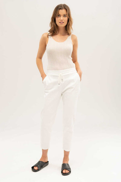 Women Mari Drawstring Pant - Salt