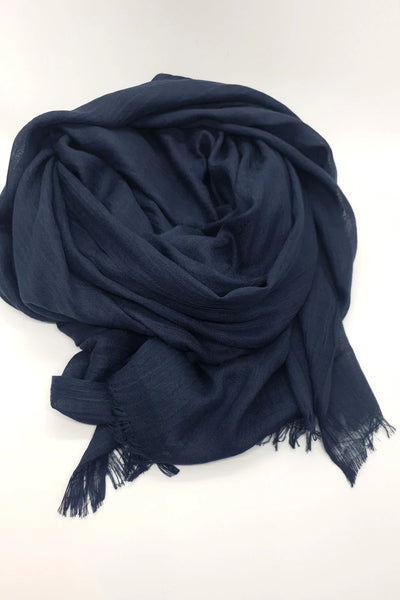 Womens Bamboo Scarf - Navy