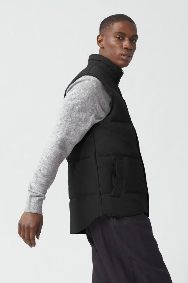 Mens Garson Vest Black Label - Black