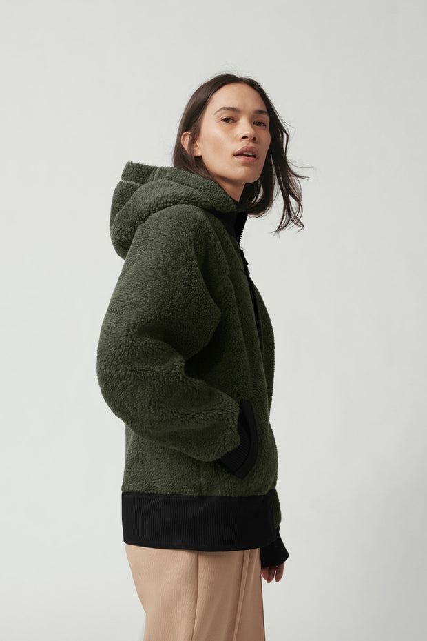 Womens Simcoe Fleece Hoody - Dark Sage