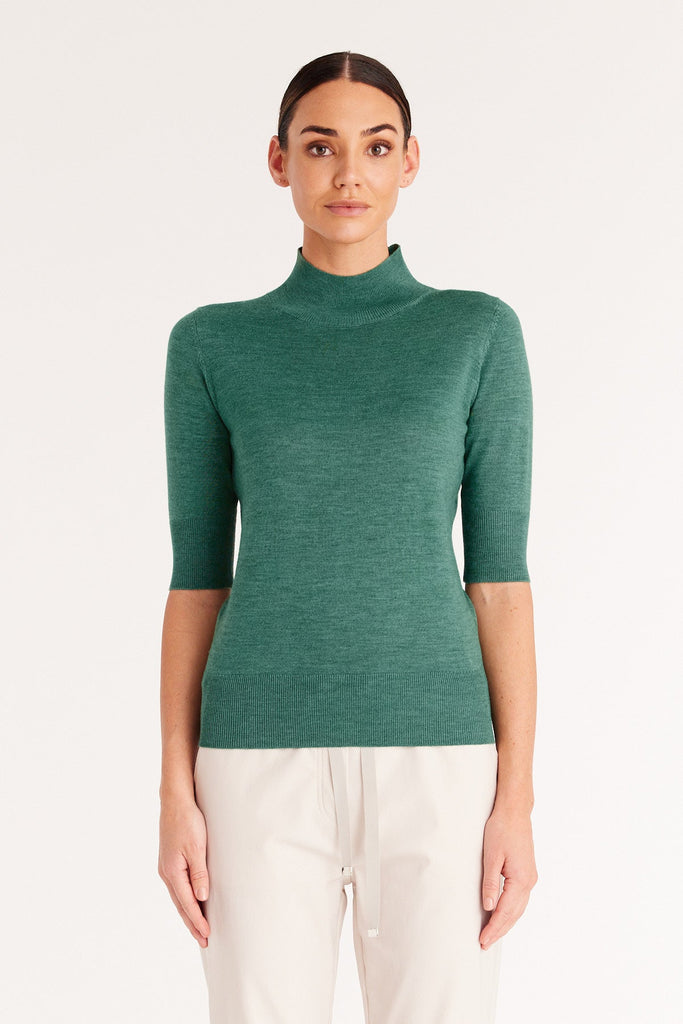 Cable Melbourne Claudia Merino Tee - Sea Green