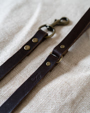 Leather Dog Lead - Chesnut