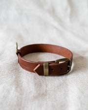 Leather Dog Collar - Whiskey