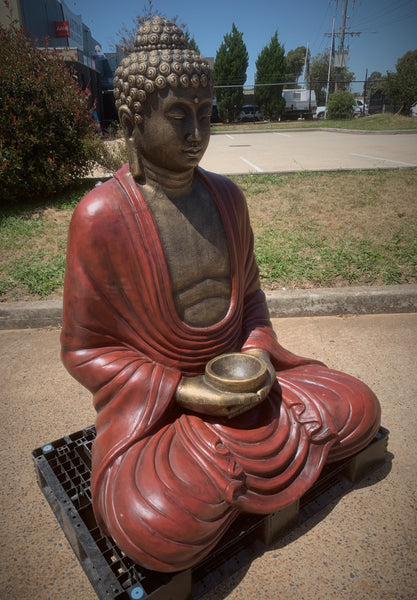 Large Sitting Buddha Garden Statue – Bali Mystique