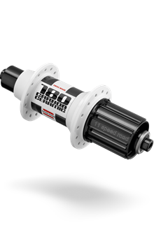Photo of DT Swiss 180 Ceramic rear hubs available for XLR8 Wheels.