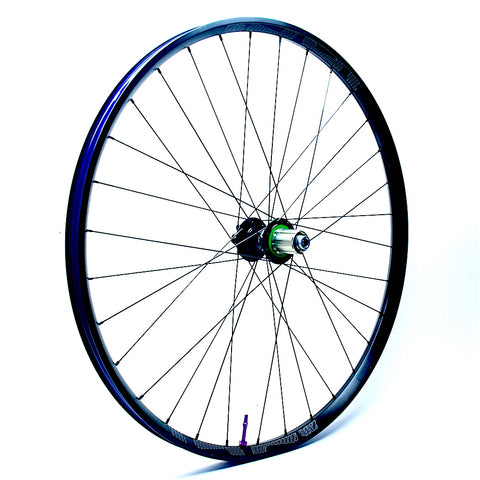 XLR8 Performance Bicycle Wheels Hope Pro4 on E13 Alloy 29er rebuild angled