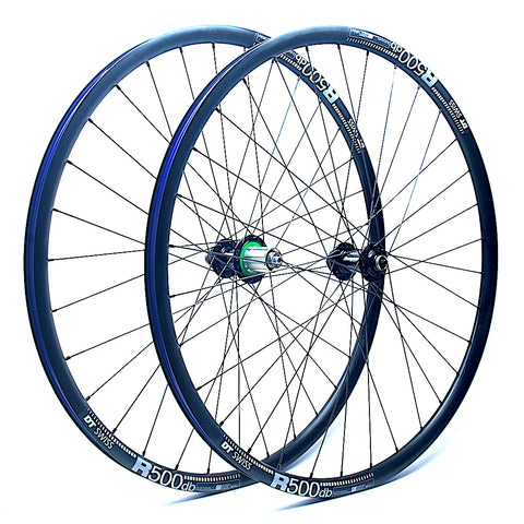 XLR8 Performance Bicycle Wheels Hope RS4 Centrelock on DT Swiss R500 Angled
