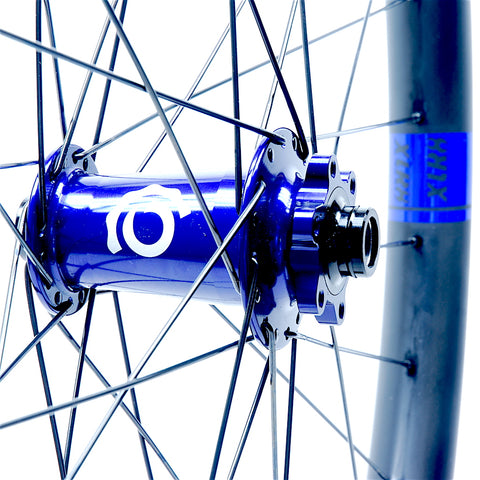 XLR8 Performance Bicycle Wheels Hplusson Industry 9 Hydra Blue on Flitex 35mm Front