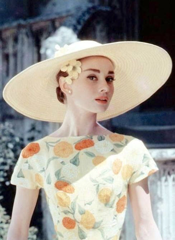 Audrey Hepburn vintage 1950s Hollywood icon retro spring style mid century Splendette