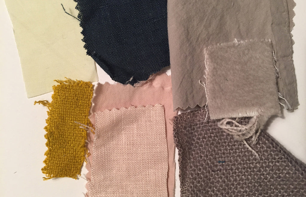 PLAY linen euro square swatches for color inspiration