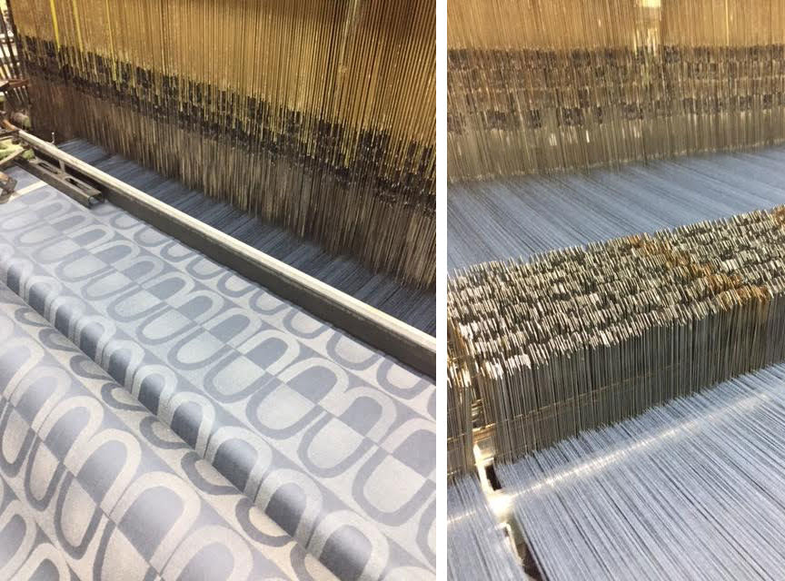 Textile design on the loom