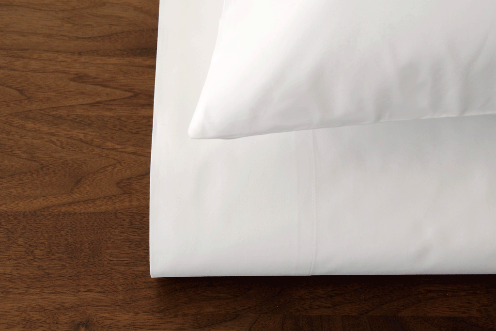 JULY white cotton percale sale bedding