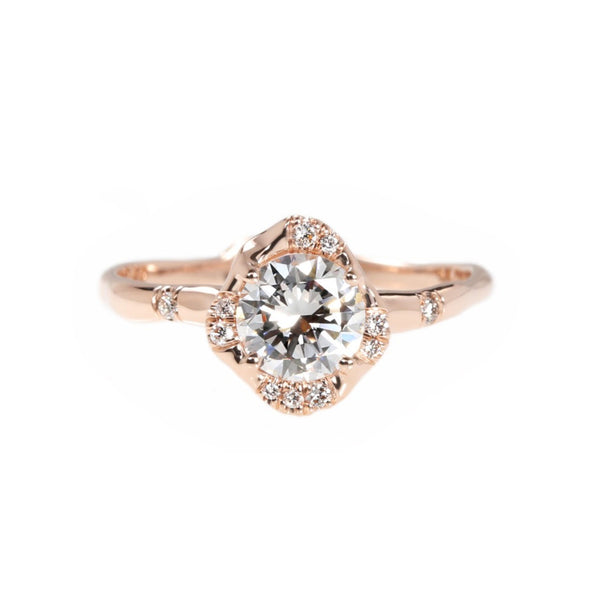 infinite love ring sirciam rose gold alternative engagement ring