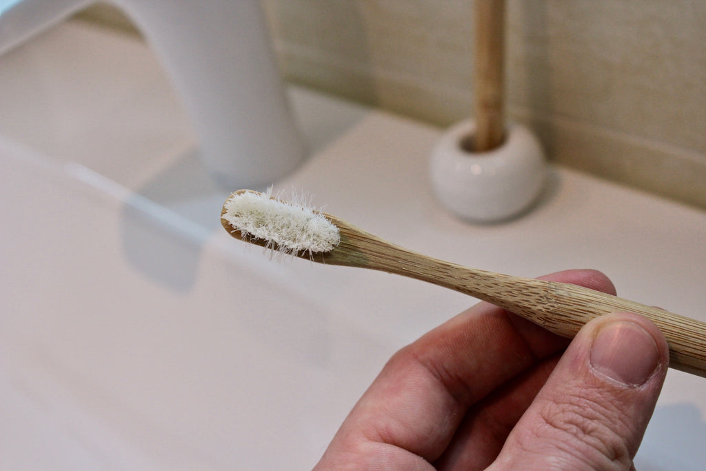 When the bristles of your bamboo toothbrush are worn out it is time to swap it for a new one