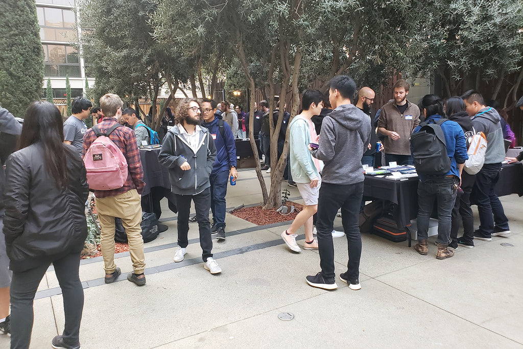 Outside Gathering at the Mechanical Keyboard Meetup