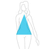Pyramid body type swimsuit