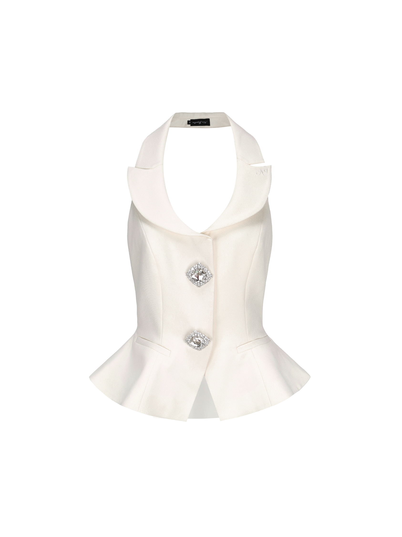 West Trottoir Beheer Cambria Diamond Vest (White) – Nana Jacqueline