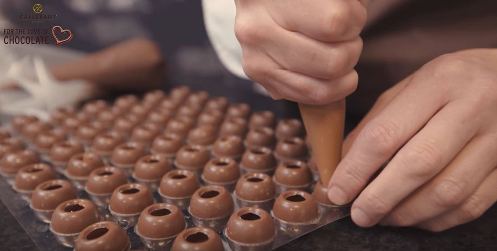 Fill the chocolate molds
