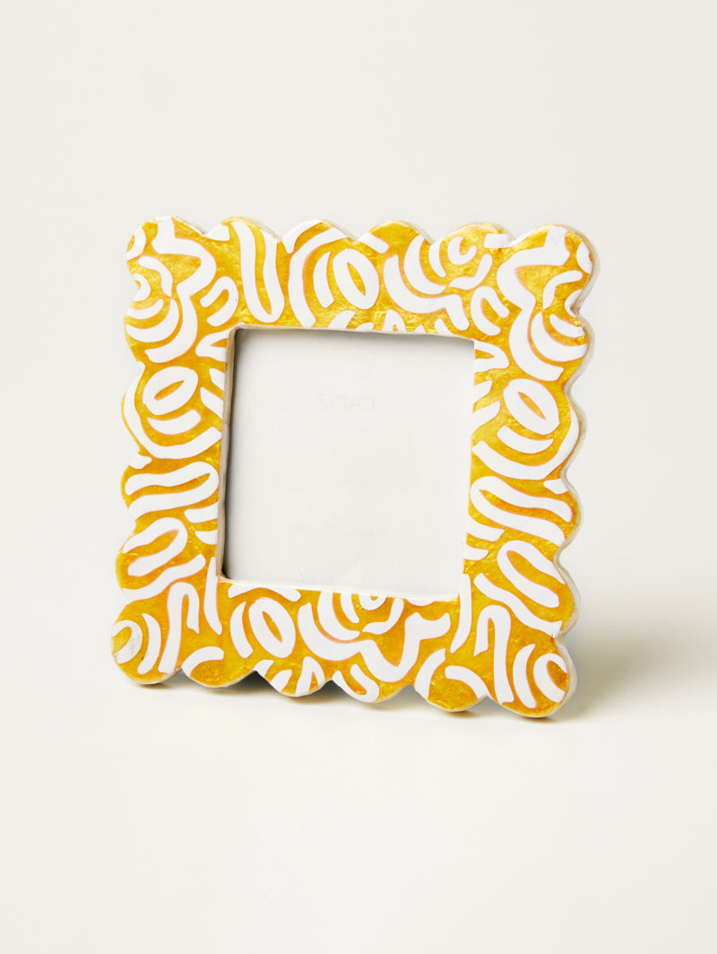 YELLOW SQUIGGLE FRAME