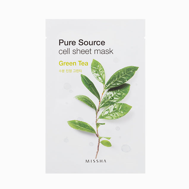 MISSHA - PURE SOURCE CELL SHEET MASK GREEN TEA