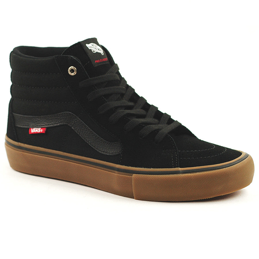 vans black gum shoes