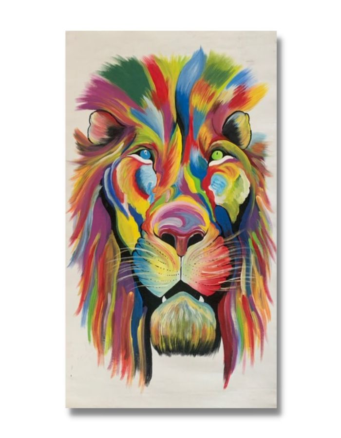 tribal art lion