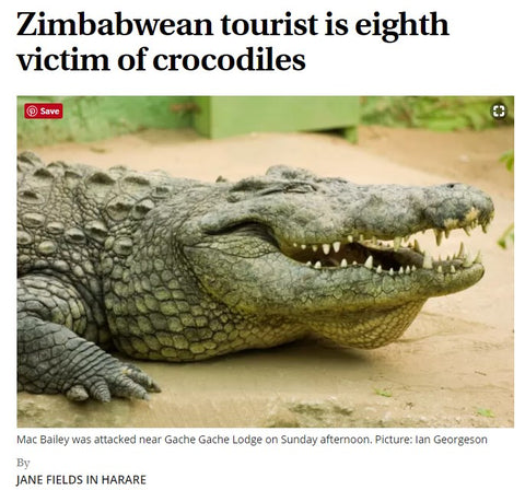 News Story About Victim of Crocodile at Lake Kariba  