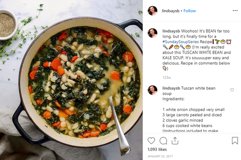 Tuscan white bean and kale soup