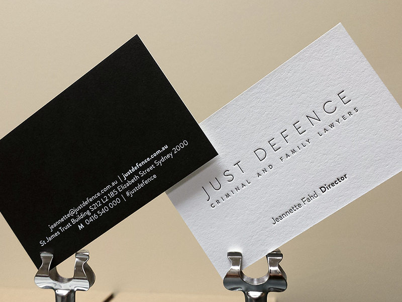 DUPLEX BUSINESS CARDS