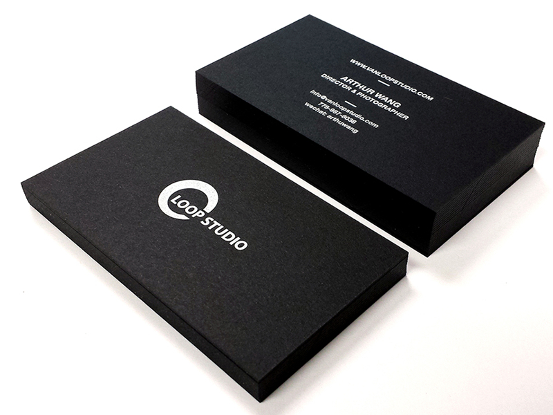 BLACK BUSINESS CARDS