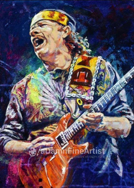 .com: Engravia Digital Carlos Santana 1969 Woodstock (2) Reproduction  Autograph Photograph Picture Poster Photo A4 Print (Unframed): Posters &  Prints