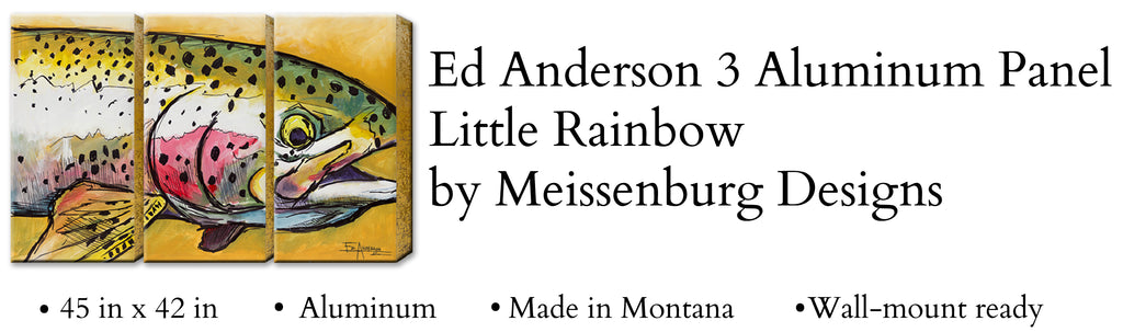Ed Anderson 3 Aluminum Panel Little Rainbow by Meissenburg Designs