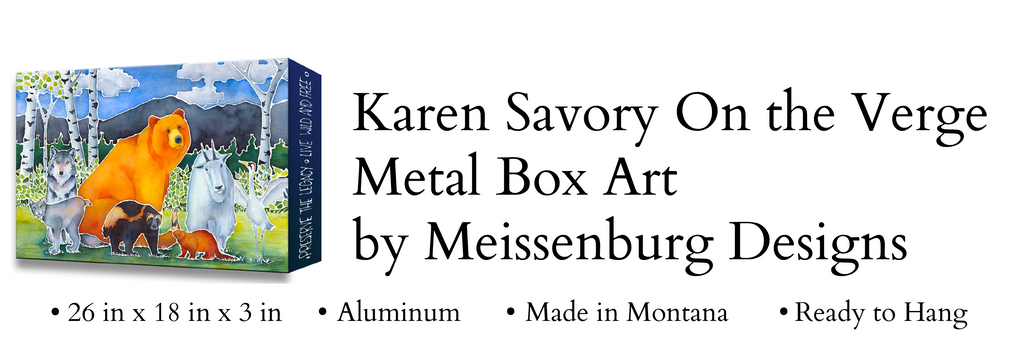 Karen Savory On the Verge Metal Box Art by Meissenburg Designs