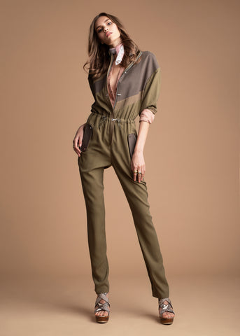 olive jackie flight suit