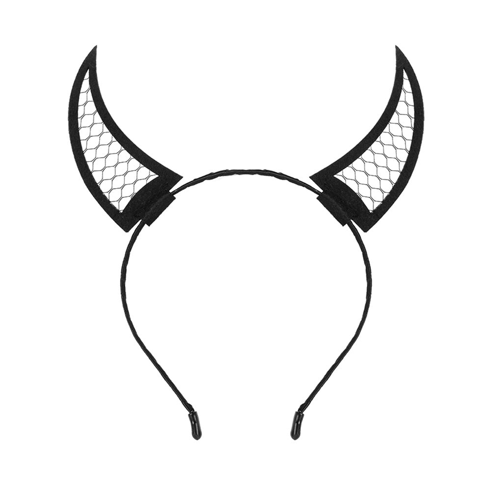 black devil horns