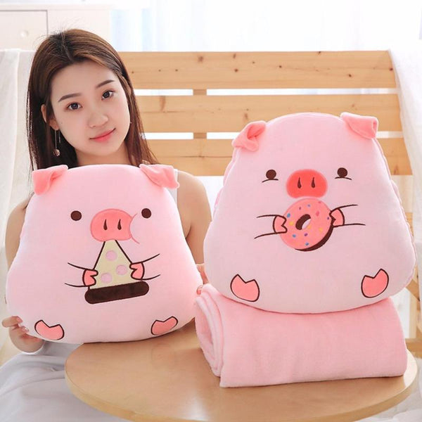 stuffed pig pillow