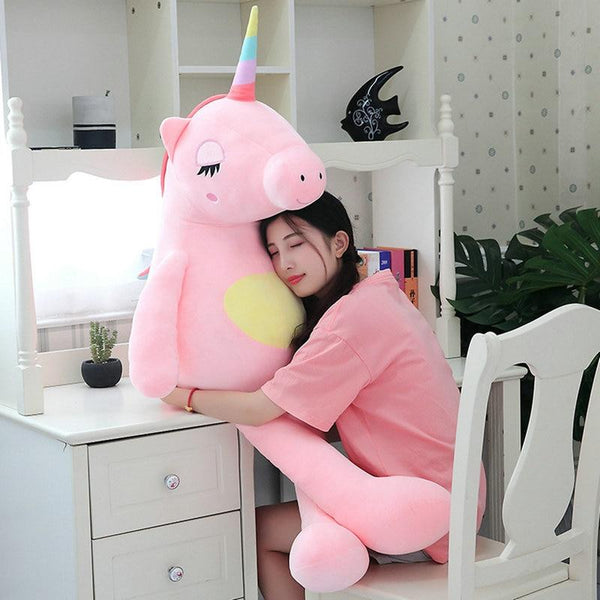 giant unicorn cuddly toy