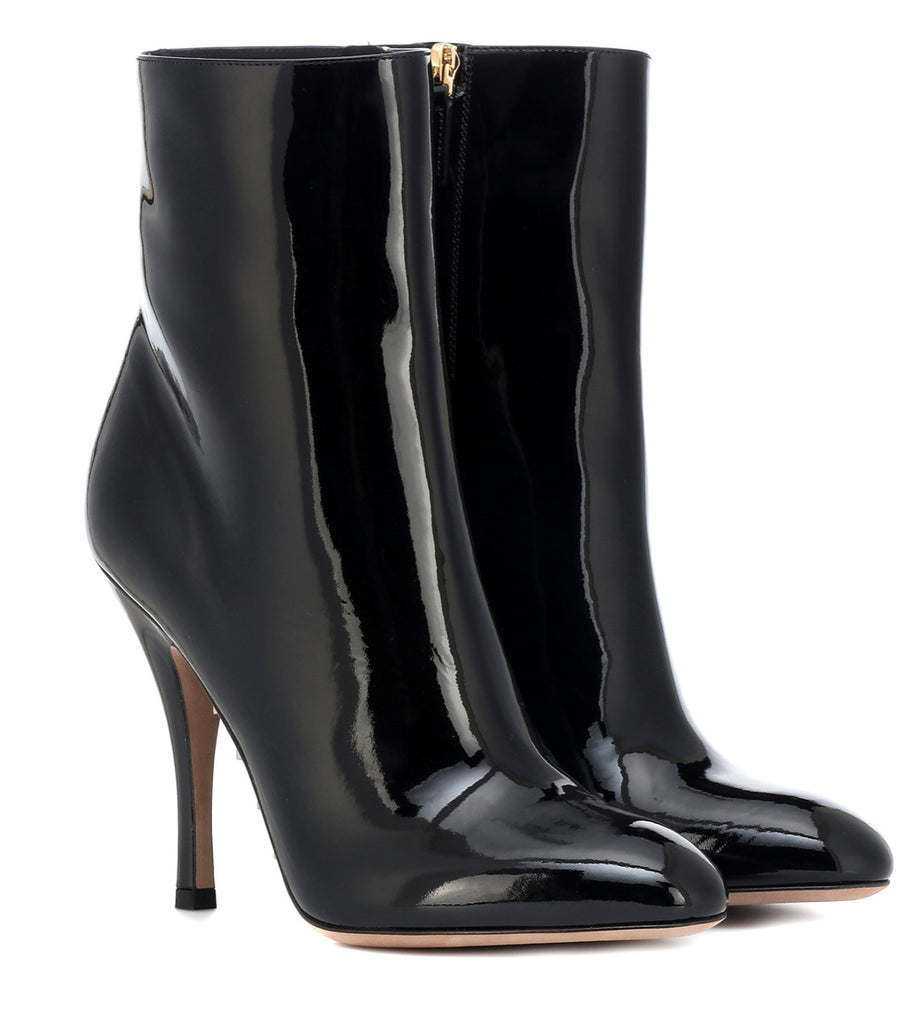 valentino patent leather boots