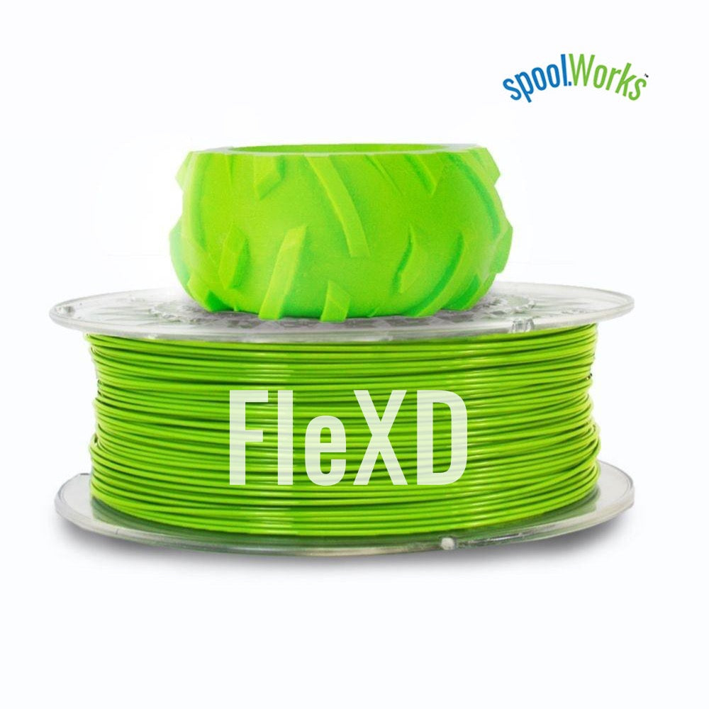 E3D spoolWorks FleXD Semi-flexible TPU Filament - 2.85mm, 500g, Monster Green16 - 3DMakerWorld, Inc.