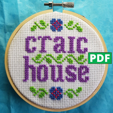 Craic House Cross Stitch Pattern - Son of a Cross Stitch