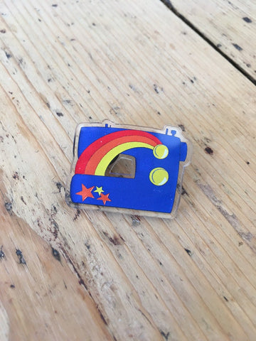 Retro Sewing Machine Pin Badge - Jo Sturt