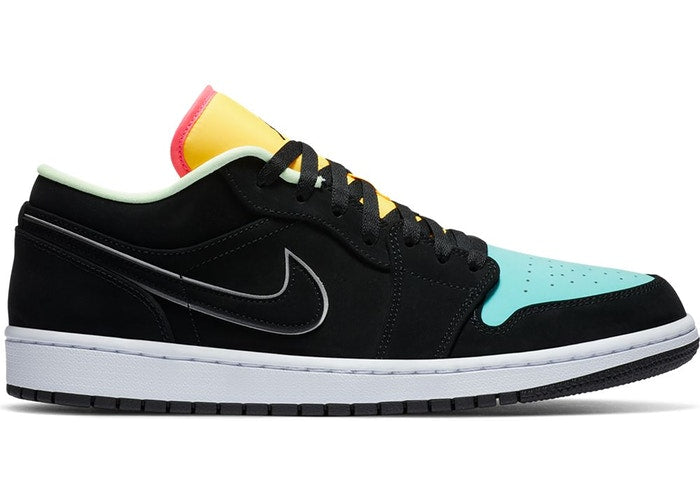 air jordan 1 low black green