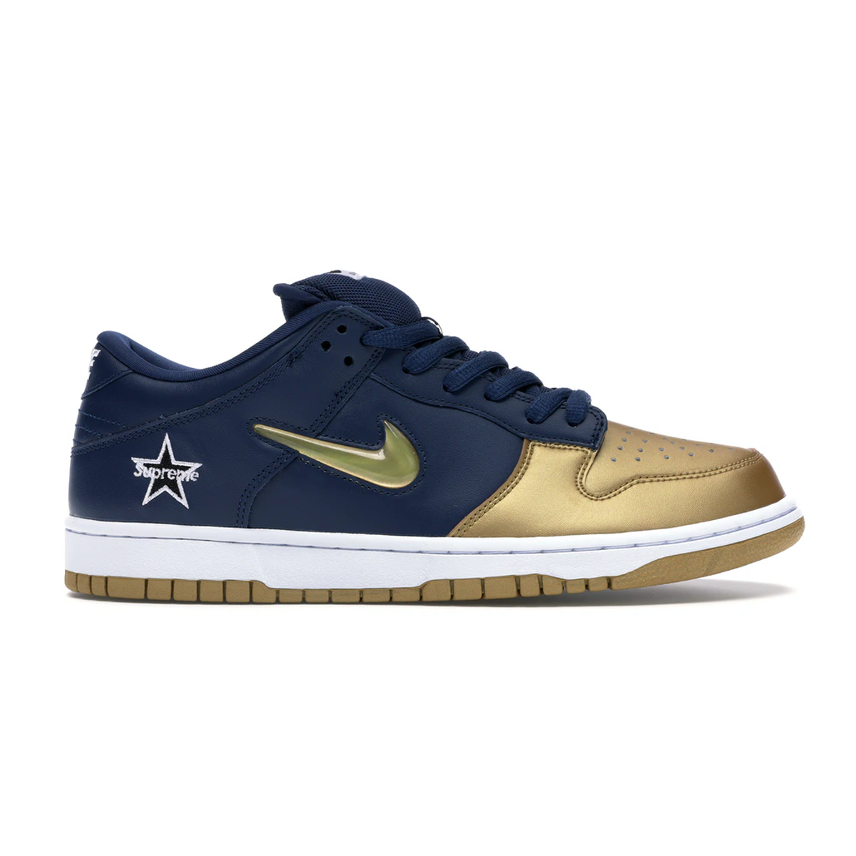 nike dunks dipped in gold
