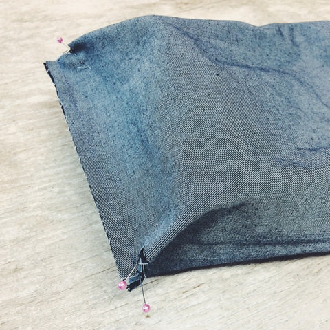 DIY Denim Lunch Bag Step 1