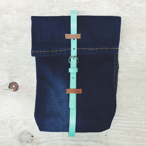 DIY Denim Lunch Bag Done